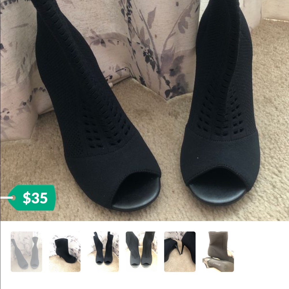 Womens open toe boots